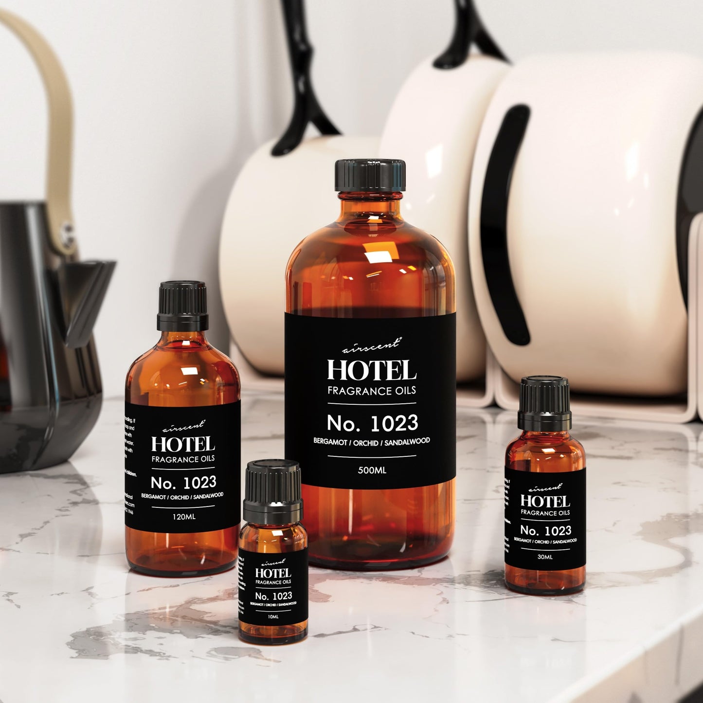 AirScent Hotel Diffuser Oil No. 1023 – Baccarat Scent Love Affair, 30 mL Bottle with Dropper
