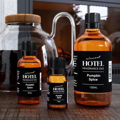 AirScent Pumpkin Spice Diffuser Oil - 30 mL / 1 fl oz Glass Dropper | Pumpkin Spice Essential Oil Blend for Diffusers | Fall Scent