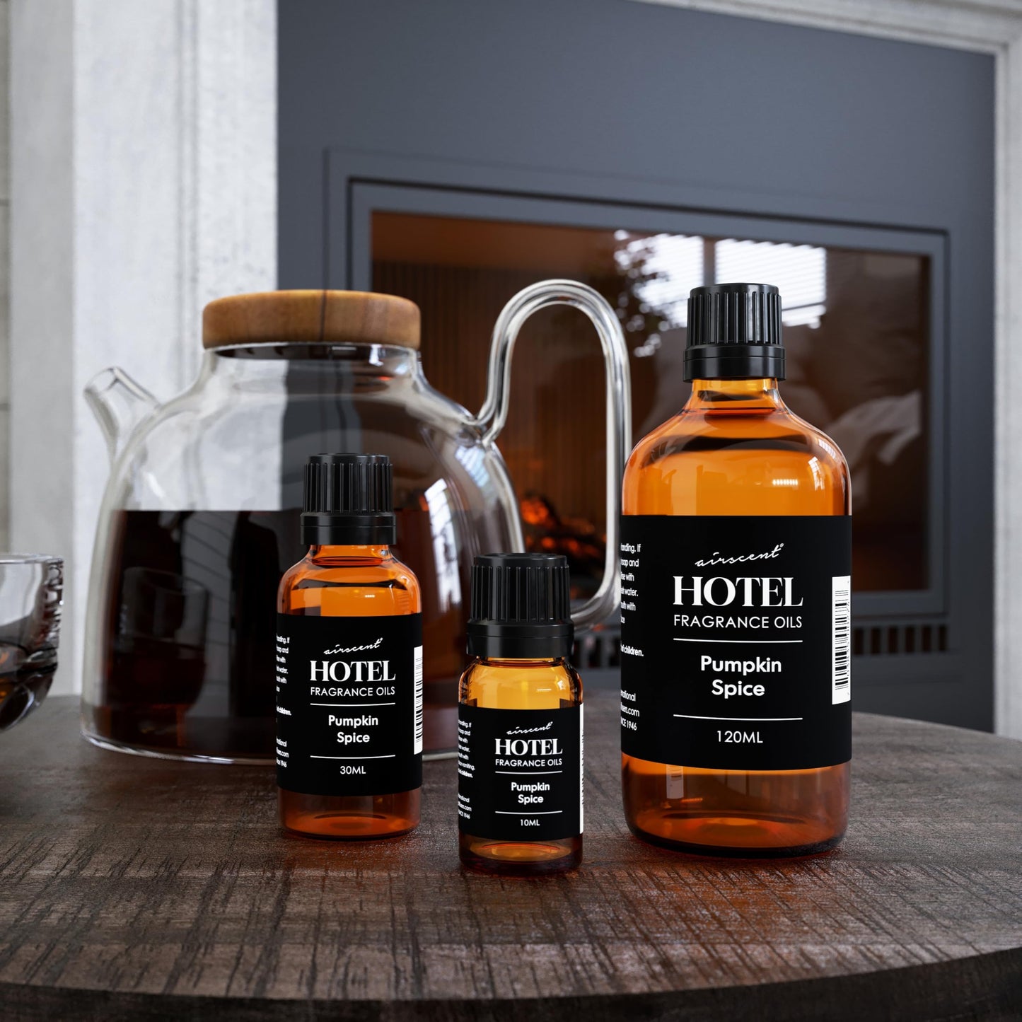 AirScent Pumpkin Spice Diffuser Oil – 500 mL Glass Bottle | Fall Fragrance