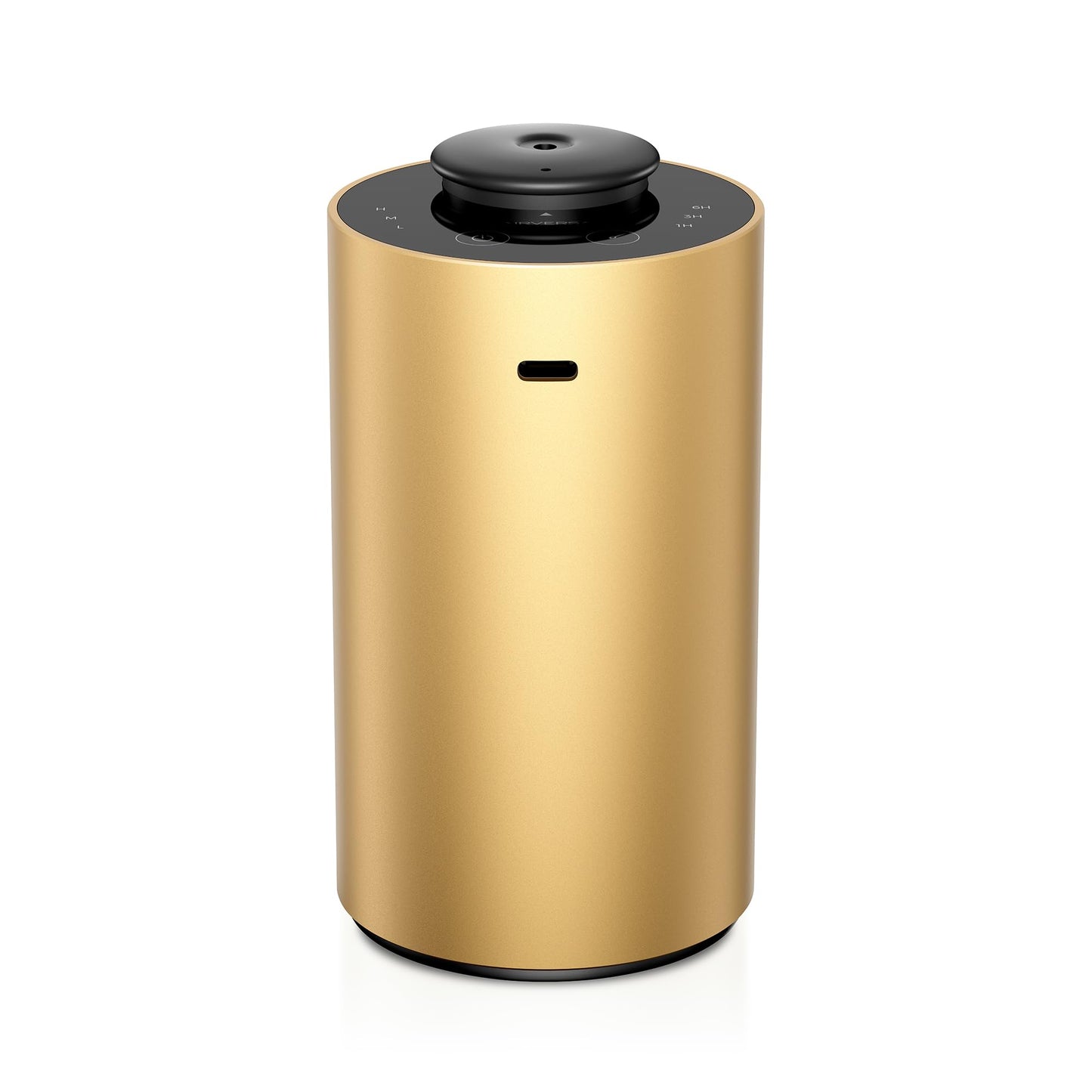 Airversa Waterless Essential Oil Diffuser - 3 Timers, 3 Mist Levels, ANX Premium Metal Gold