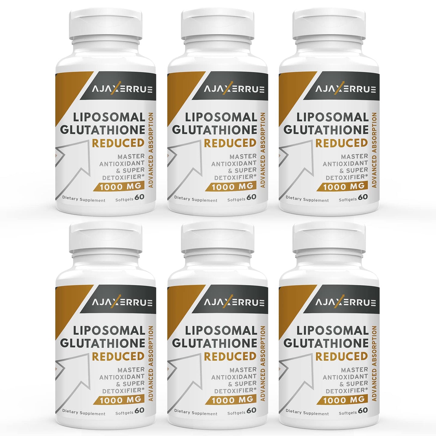 AJAXERRUE 1400 mg Liposomal Glutathione | Superior Absorption + Vitamin C
