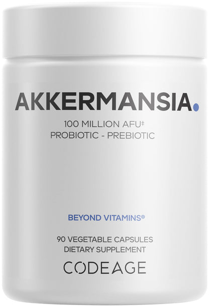 Codeage Akkermansia Muciniphila Probiotic Supplement - 3-Month Supply - 100 Million AFUs - Gluten-Free