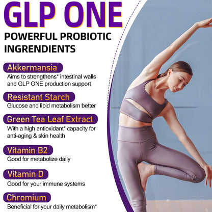 300B AFU Akkermansia Probiotic | GLP ONE Digestive & Immune Support | 60 Caps