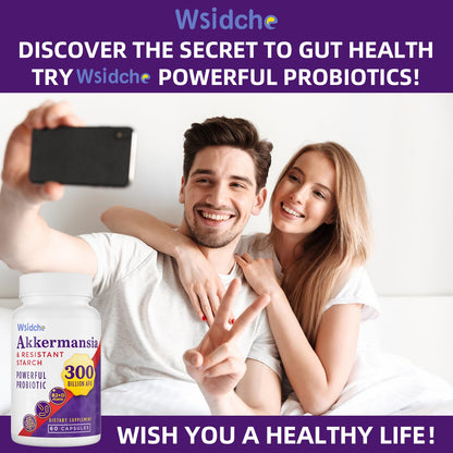 300B AFU Akkermansia Probiotic | GLP ONE Digestive & Immune Support | 60 Caps