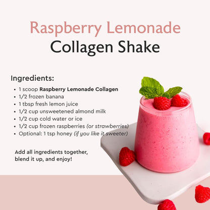 Alaya Naturals Multi Collagen Powder – Raspberry Lemonade (Type I-X)
