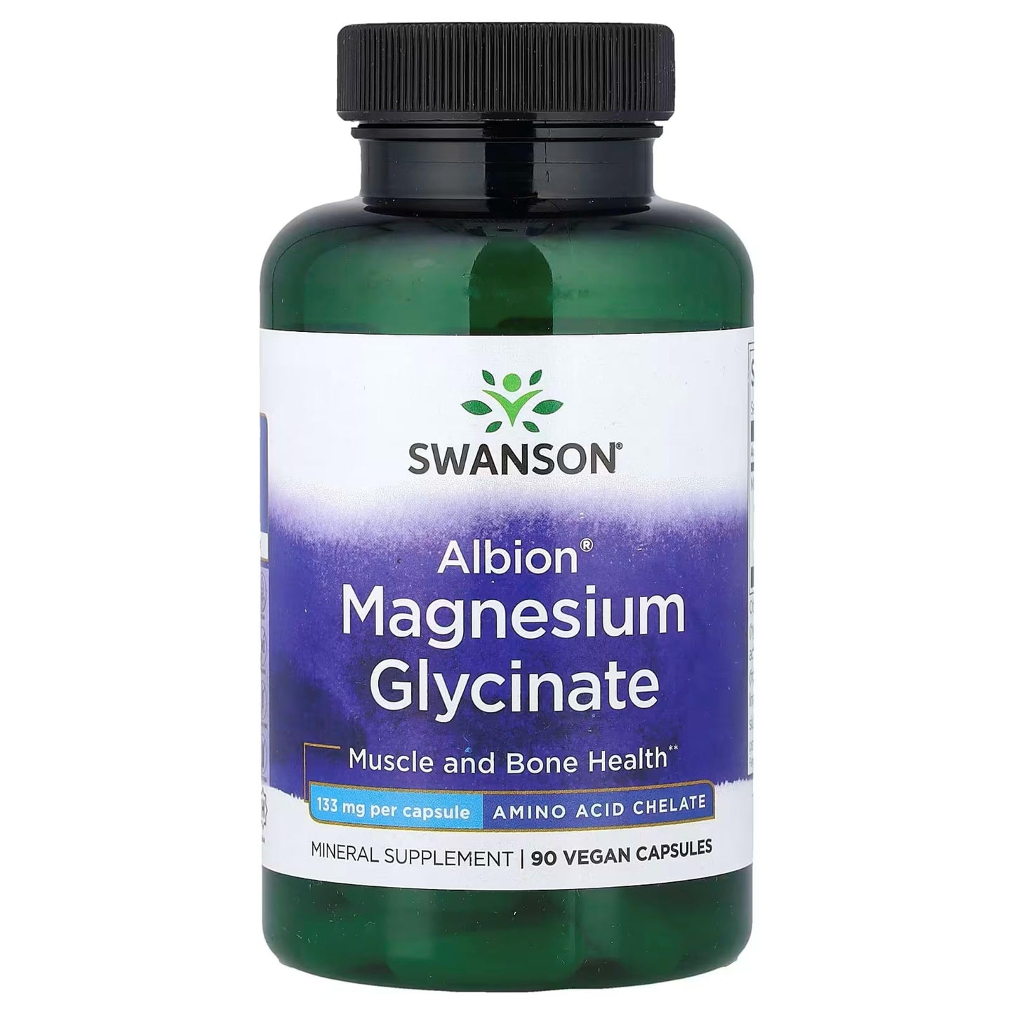 Albion Chelated Magnesium 133 mg | 90 Caps | Magnesium Glycinate