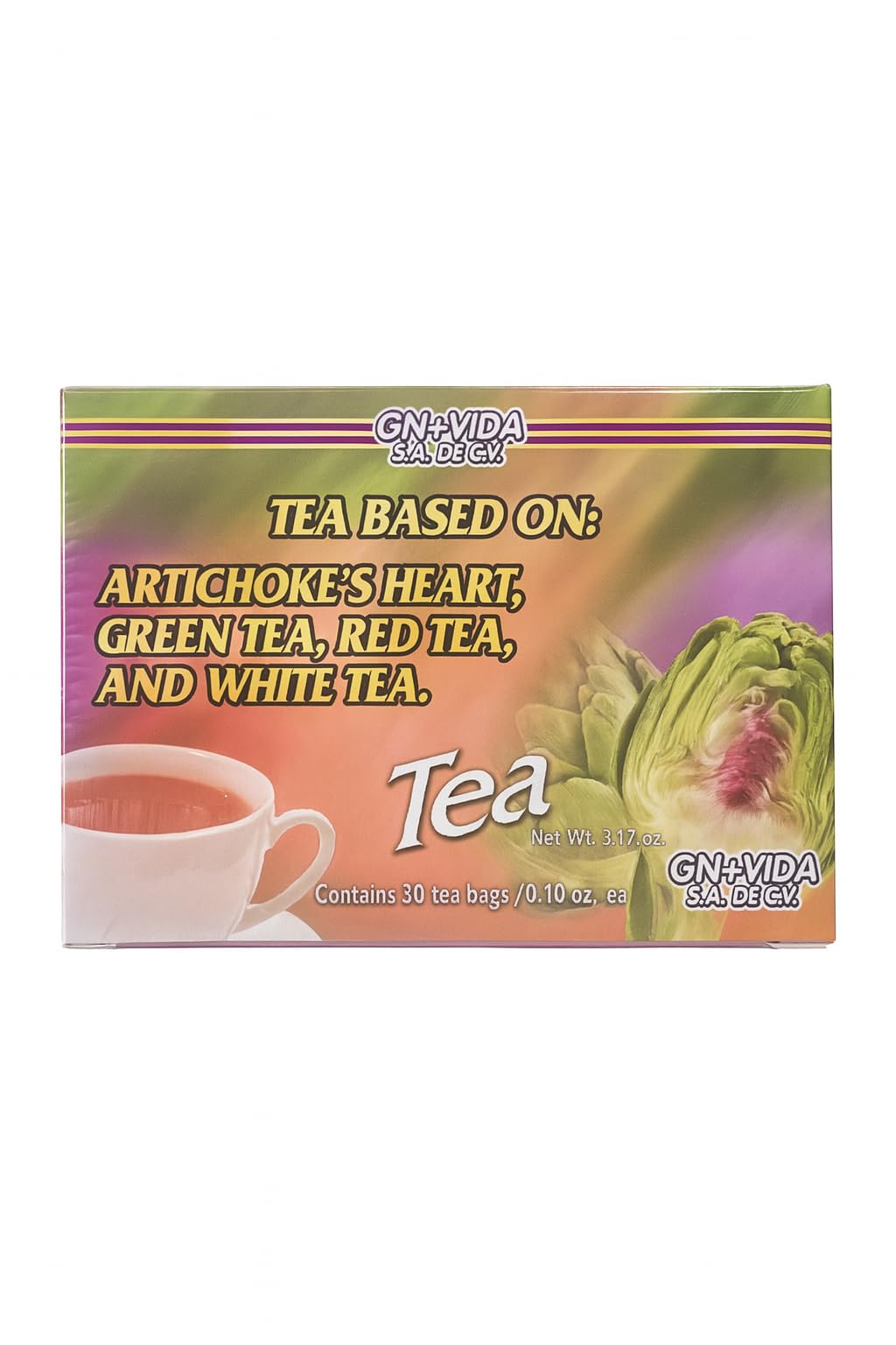 Alcachovida Artichoke Tea – 30 Bags Box | Weight Support & Antioxidants