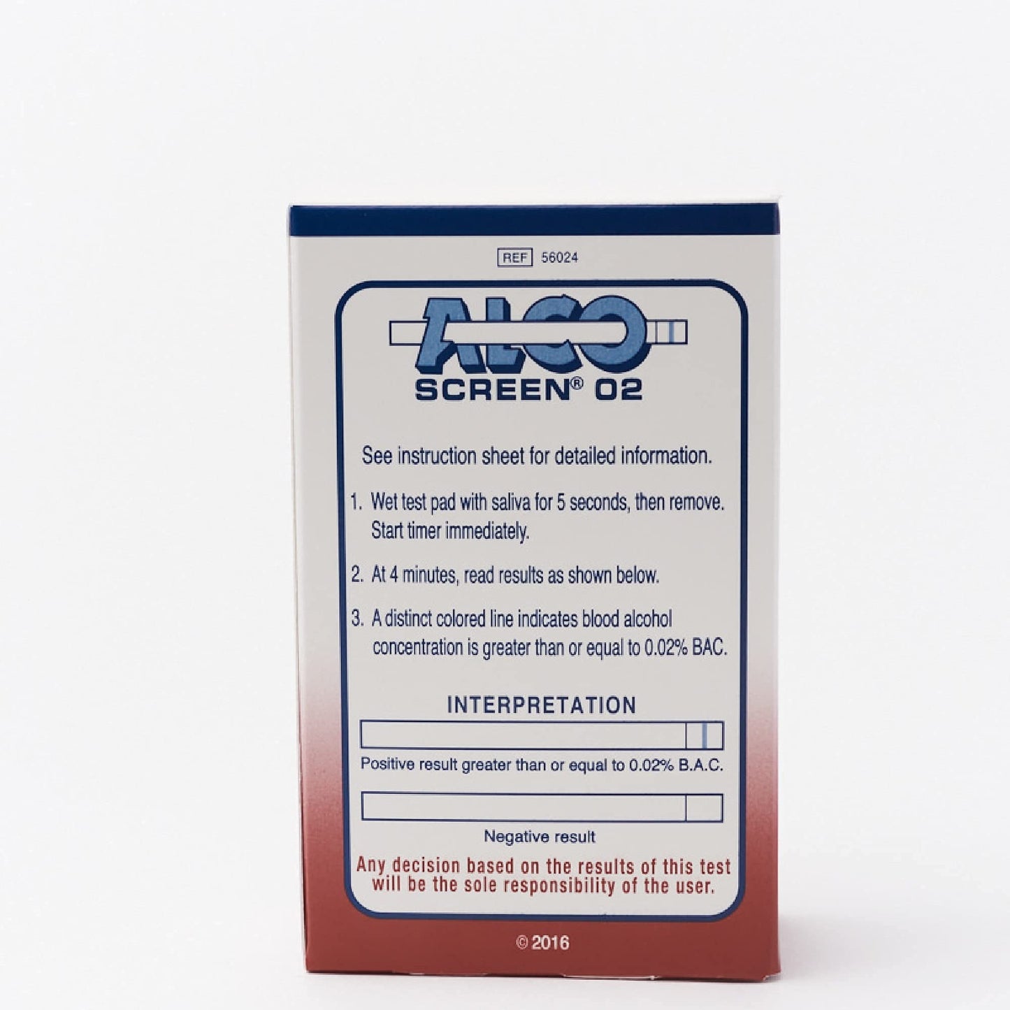 AlcoScreen Saliva Alcohol Screen Test (Pack of 24) – Rapid Detection
