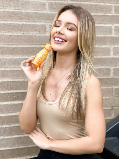 ALFA VITAMINS Vitamin C Shot 1000mg with Zinc, Ginger & Echinacea – Immune Support & Daily Wellness – Orange Flavor, 2.4 fl oz, 80-count