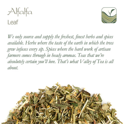 Alfalfa Herb Organic Medicago Sativa – Loose Leaf Lucerne 100g