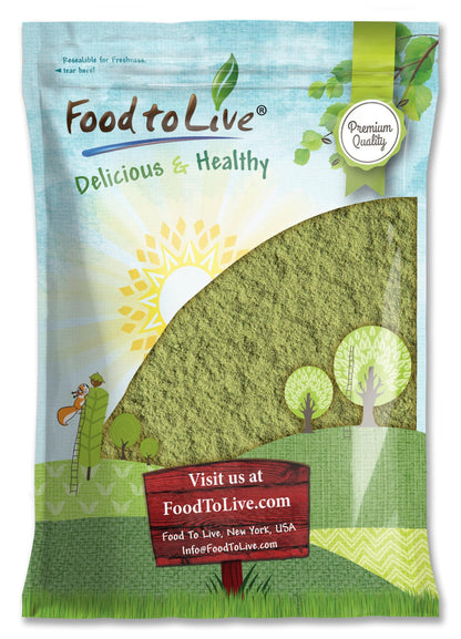 Food to Live Alfalfa Powder, 5 Pounds – Raw Whole Leaves, Vegan, Keto & Paleo, Bulk for Baking, Juices & Smoothies