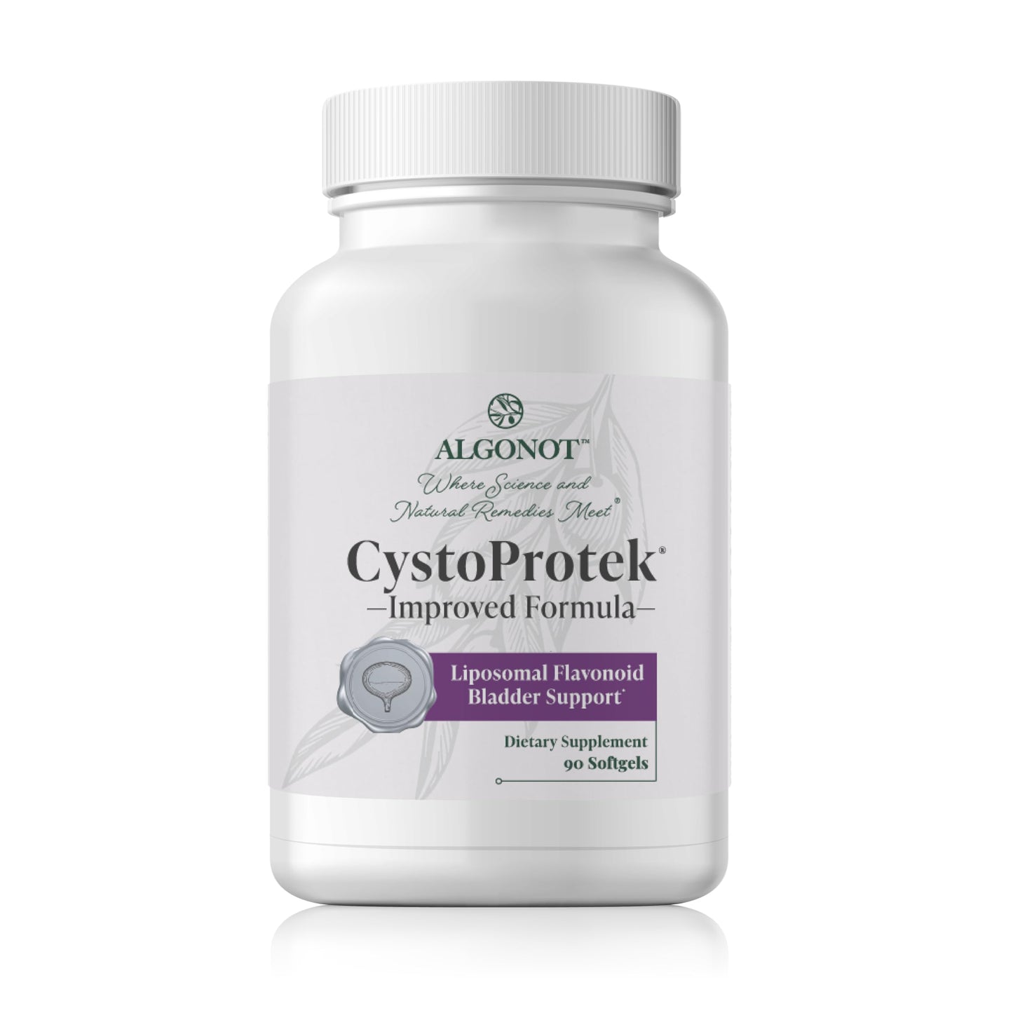 CystoProtek 1 Pack by Algonot – Patented Formula for Bladder Health