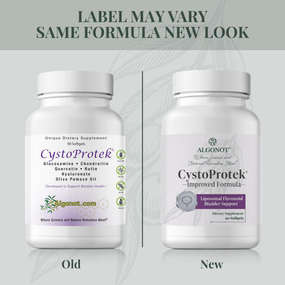 CystoProtek 1 Pack by Algonot – Patented Formula for Bladder Health