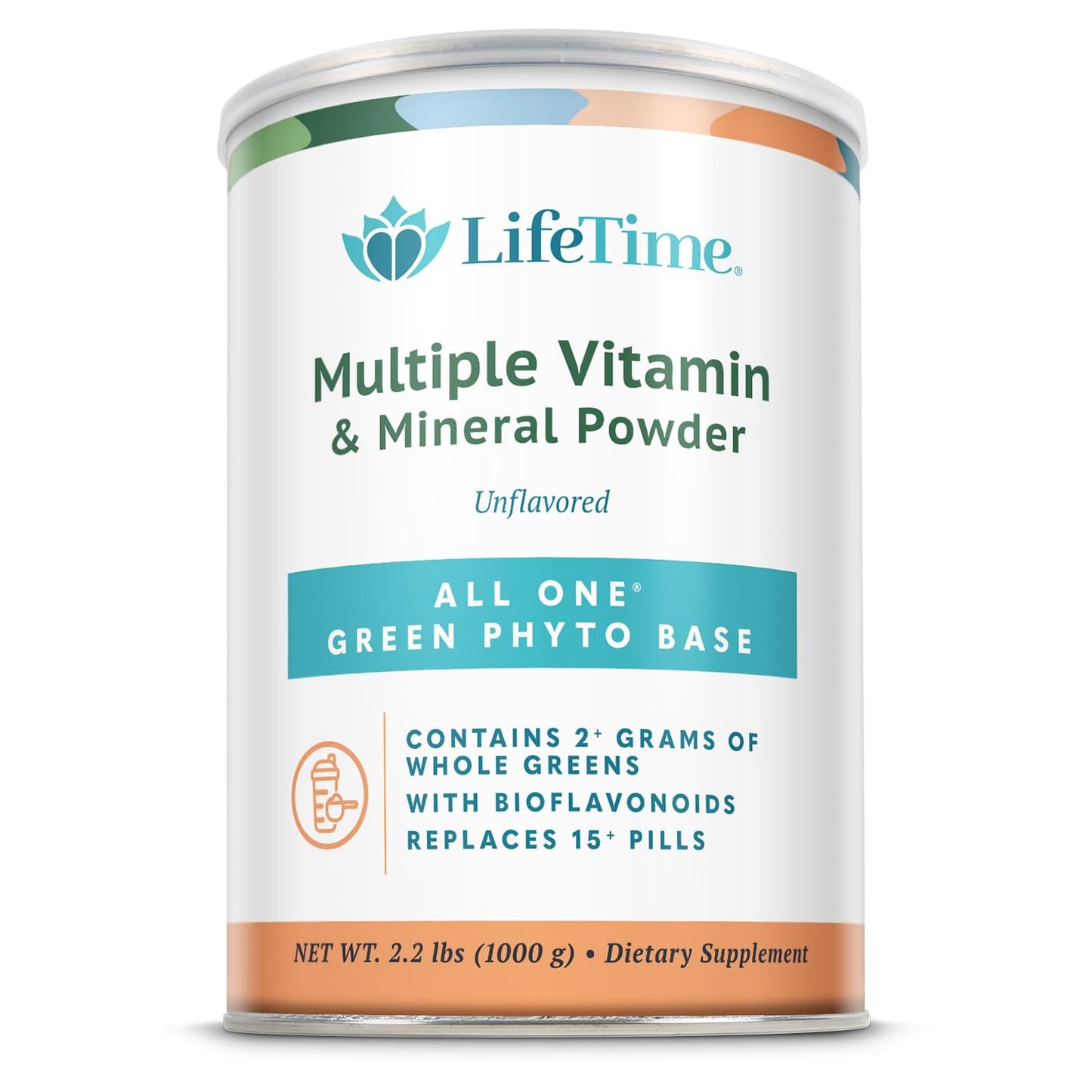 ALL ONE Lifetime Rice Base Multivitamin & Mineral Powder – Once Daily, 66 Servings, Vegan & Gluten-Free