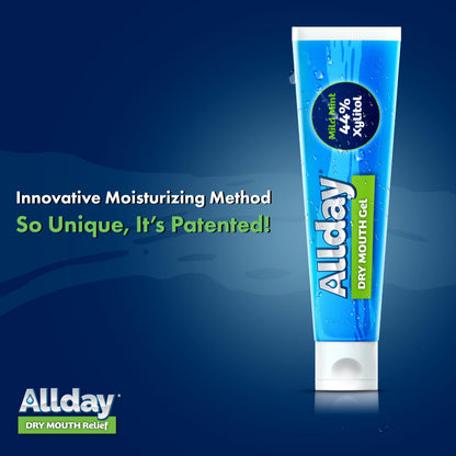 Allday Dry Mouth Gel – Max Strength Xylitol, Non-Acidic, 2 Tubes