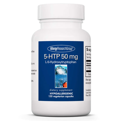 Allergy Research Group 5-HTP 50mg – Sleep Support, Serotonin (L-5-HTP), Vegetarian Capsules | 150 Count