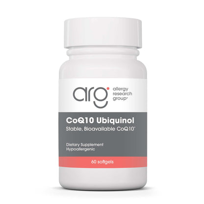 Allergy Research Group CoQH-CF Ubiquinol 100mg Softgels – Unoxidized CoQ10 for Heart & Immune Support