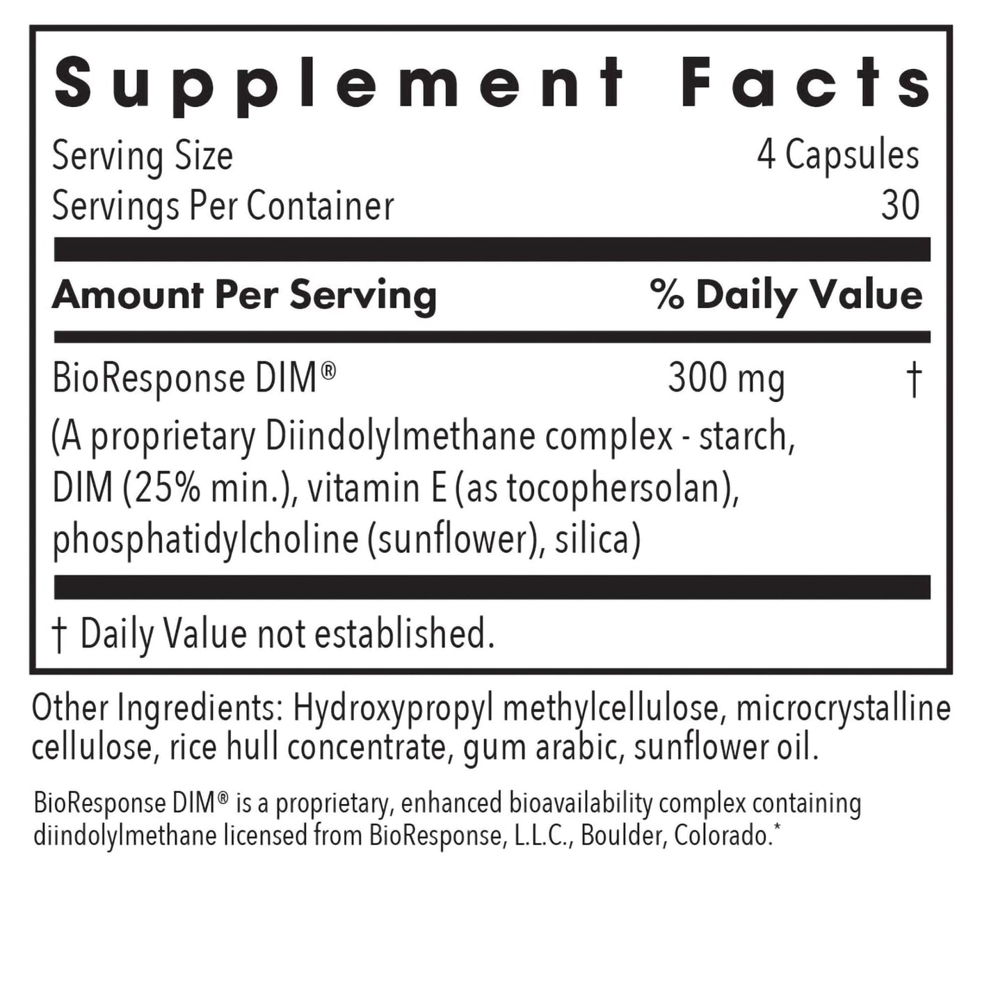 Allergy Research Group DIM Enhanced Delivery System – Hormone Balance Supplement for Women & Men, 120 Vegetarian Capsules