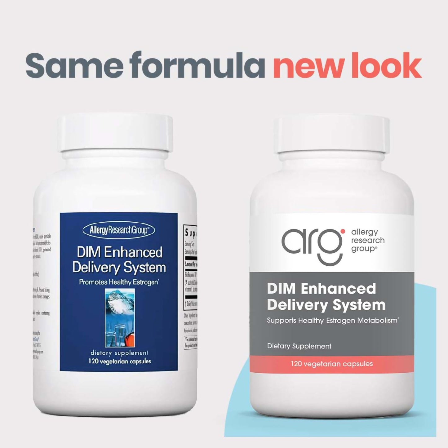 Allergy Research Group DIM Enhanced Delivery System – Hormone Balance Supplement for Women & Men, 120 Vegetarian Capsules