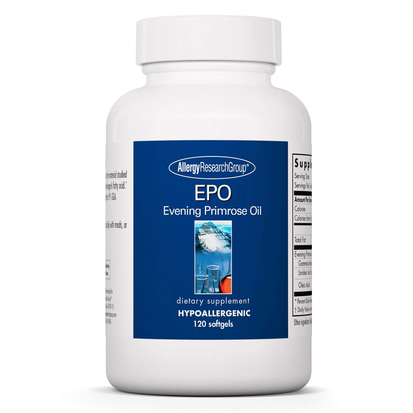 Allergy Research Group EPO Evening Primrose Oil 500mg – 120 Softgels