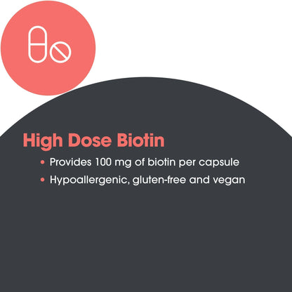 Allergy Research Group HiBiotin Supplement - Extra Strength Biotin Pills, Vegetarian Capsules, Gluten Free - 90 Count
