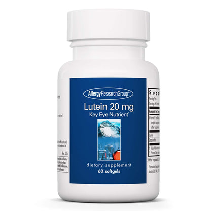 Allergy Research Group Lutein Supplement – 20mg Lutein & Zeaxanthin for Eye Health, 60 Count Softgels