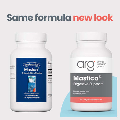 Allergy Research Group Mastica - 500 mg Mastic Gum Capsules for Digestive Support (120 Count)