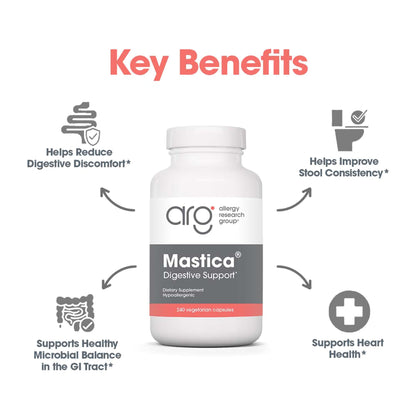 Allergy Research Group Mastica - Mastic Gum Capsules for Digestive Health - 240 Count