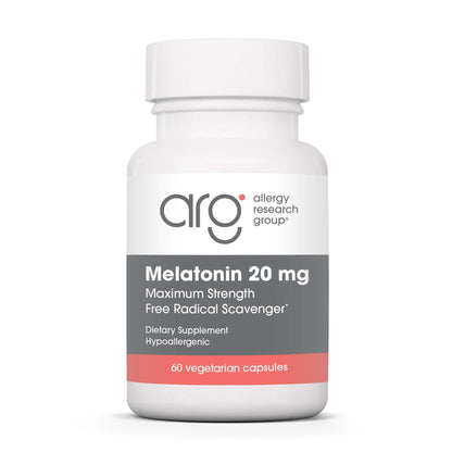 Allergy Research Group Melatonin 20mg - Extra Strength Sleep Aid (60 Count)