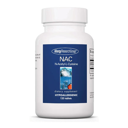 Allergy Research Group NAC Supplement – N-Acetyl-L-Cysteine, Immune Support, 120 Count