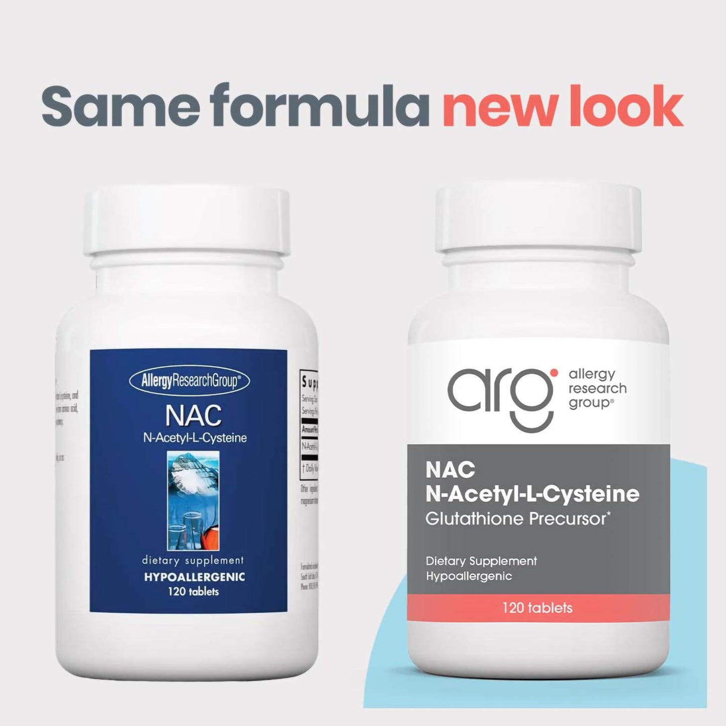 Allergy Research Group NAC Supplement – N-Acetyl-L-Cysteine, Immune Support, 120 Count