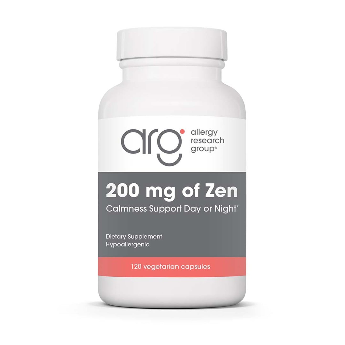 Allergy Research Group Zen: GABA + L-Theanine 200 mg for Calm & Sleep | 120 Veg Capsules