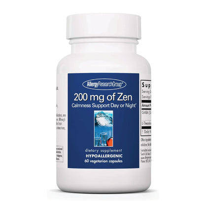 Allergy Research Group Zen: GABA + L-Theanine Calm Support for Day & Night — 60 Vegetarian Capsules
