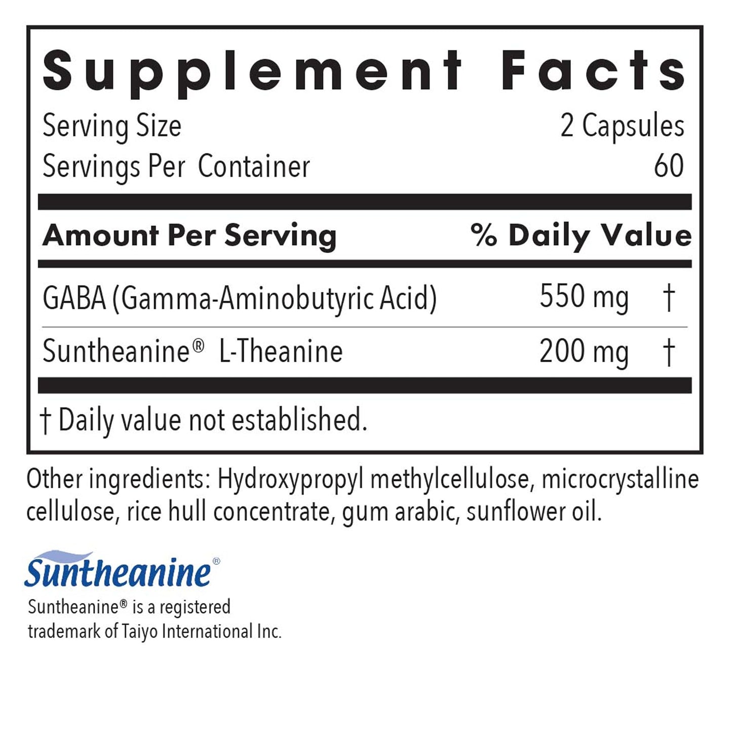 Allergy Research Group Zen: GABA + L-Theanine 200 mg for Calm & Sleep | 120 Veg Capsules