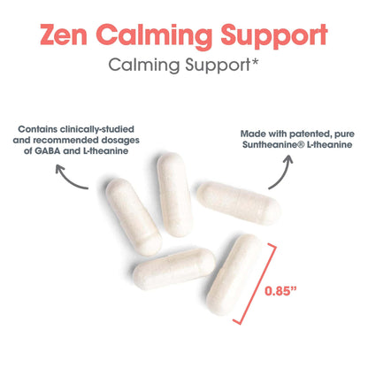 Allergy Research Group Zen: GABA + L-Theanine 200 mg for Calm & Sleep | 120 Veg Capsules