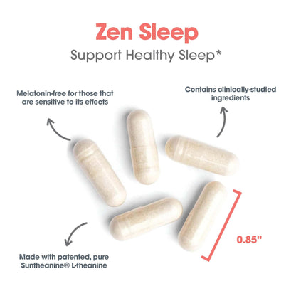 Allergy Research Group Zen Sleep – GABA L-Theanine Sleep Supplement with 5-HTP, P5P, and Vitamin B6 | 60 Vegetarian Capsules
