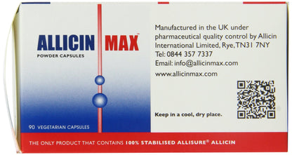 Allicin Max 100% Pure Allicin - 30 Veg Capsules