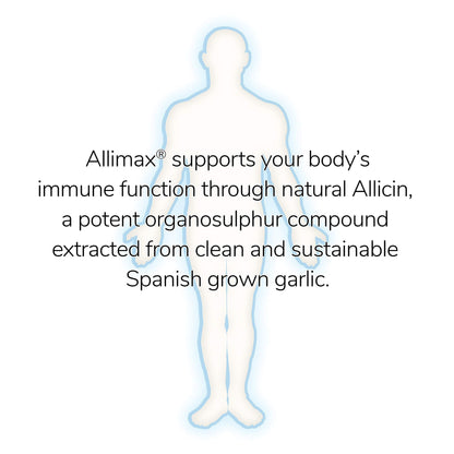 Allimax Pro Practitioner Strength 450 mg Allicin from Garlic | 100 Vegetarian Capsules