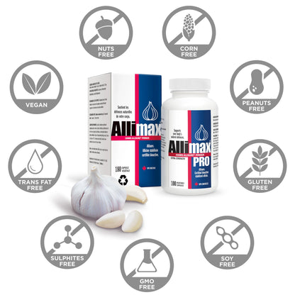 Allimax Pro Practitioner Strength 450 mg Allicin from Garlic | 100 Vegetarian Capsules
