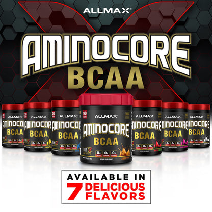 ALLMAX AMINOCORE BCAA Pineapple Mango – 945 g, 90 Servings, Sugar Free | No Fillers