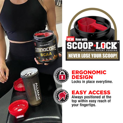 ALLMAX AminoCORE BCAA Pink Lemonade – 945 g, 90 Servings, 8.18 g BCAAs per Serving, Sugar Free, with B Vitamins