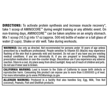 ALLMAX AminoCORE BCAA Pink Lemonade – 945 g, 90 Servings, 8.18 g BCAAs per Serving, Sugar Free, with B Vitamins