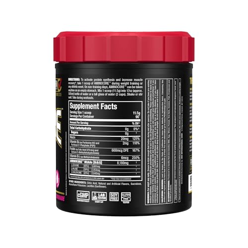 ALLMAX AminoCORE BCAA Pink Lemonade – 945 g, 90 Servings, 8.18 g BCAAs per Serving, Sugar Free, with B Vitamins