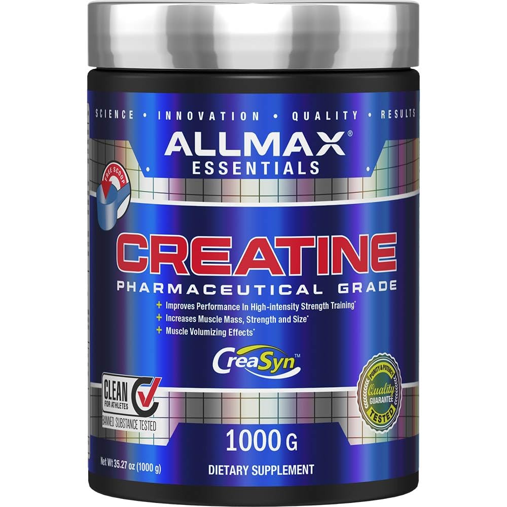 ALLMAX Creatine Monohydrate Powder 1000g | Pharmaceutical-Grade, Micronized