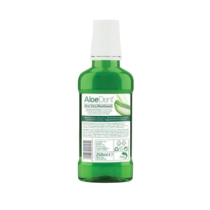 Aloe Dent Natural Mouthwash Aloe Vera 250ml - Alcohol-Free & Minty Fresh