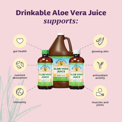 Lily of the Desert Aloe Vera Juice – Inner Fillet, Organic & Digestive Health