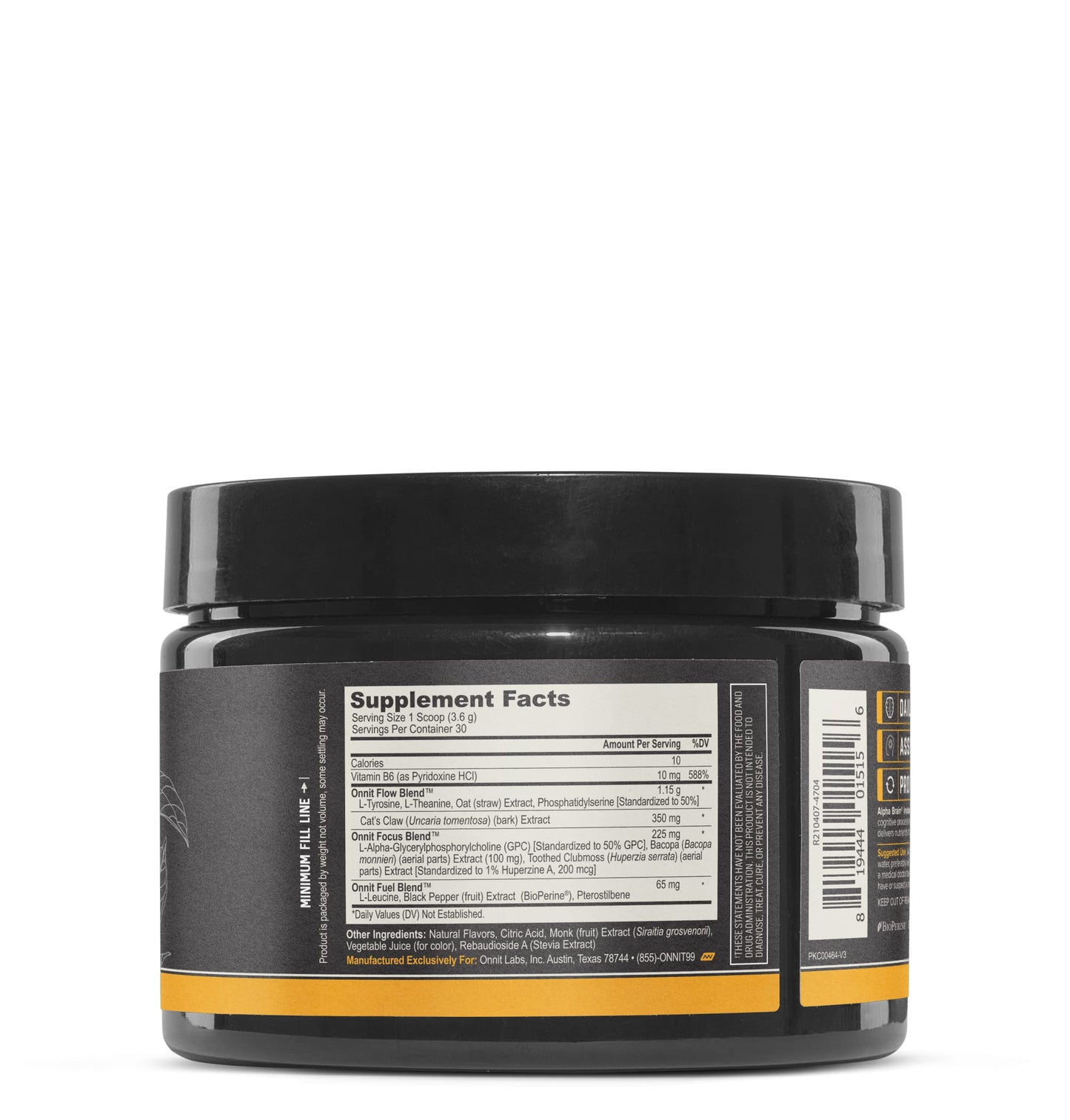 Alpha BRAIN® Instant Peach (30 Serving Tub) – Memory & Focus