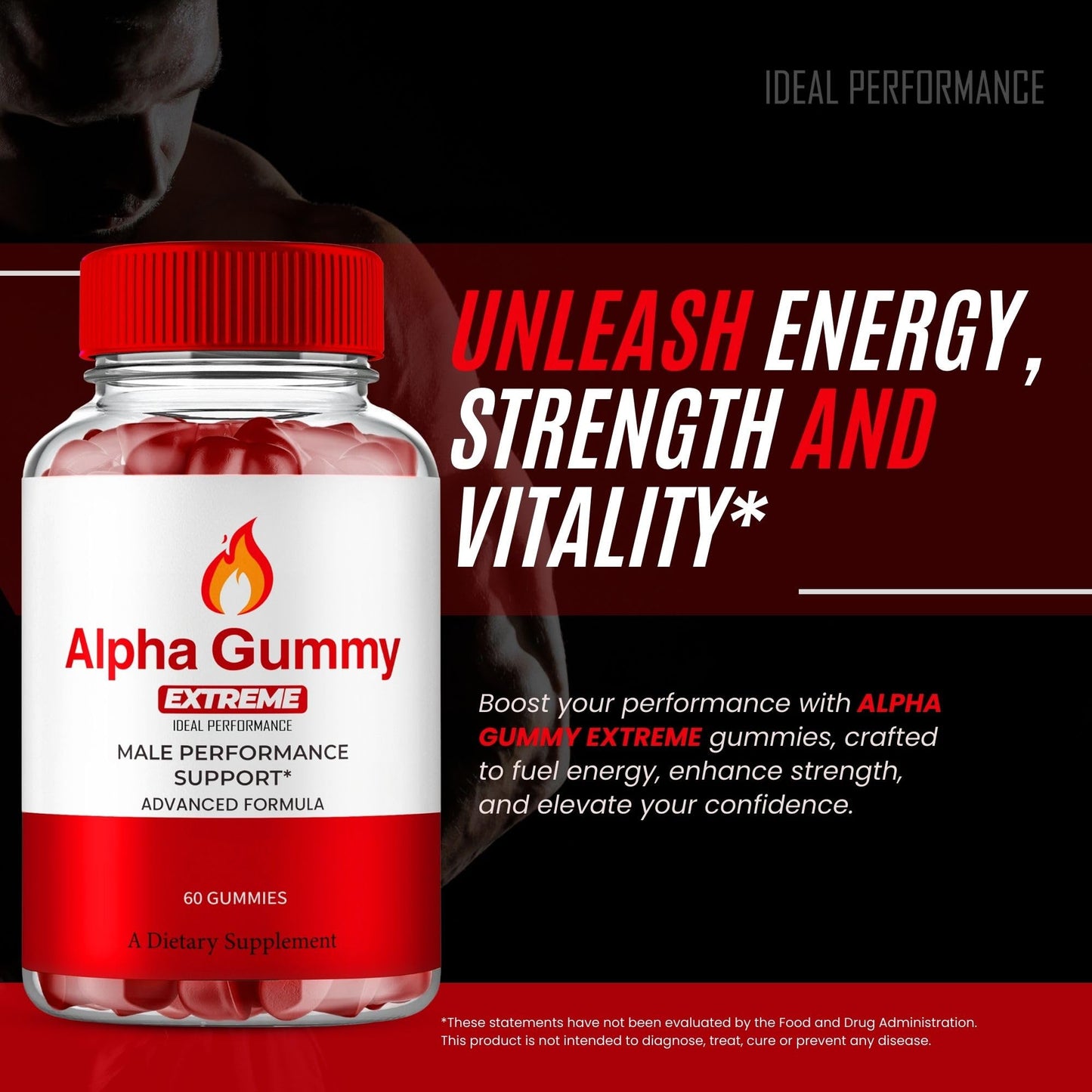 Alpha Gummies for Men | Alpha Gummy Extreme for Men – Maximum Strength & All-Natural Health (3 Pack)