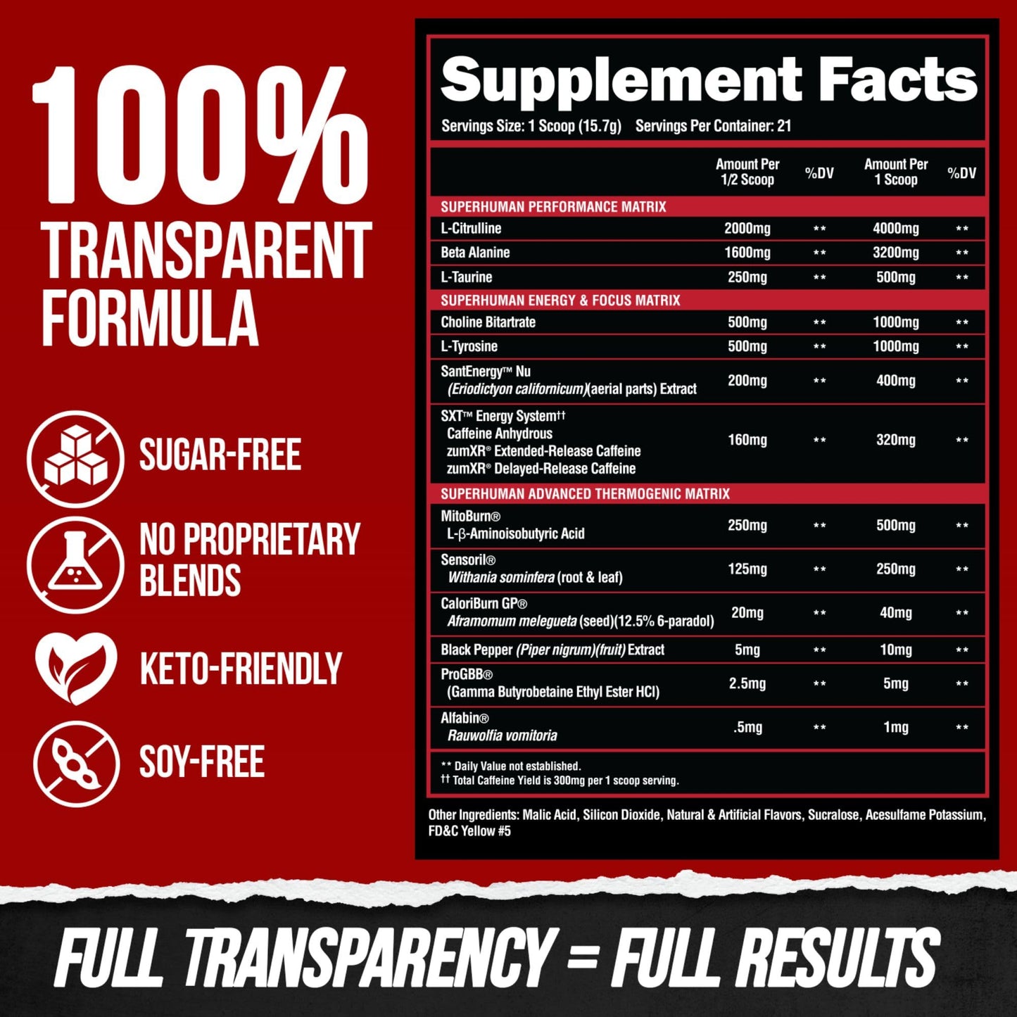 ALPHA LION Superhuman Burn – 2-in-1 Metabolism Booster Pre Workout & Thermogenic Fat Burner for Men | 21 Servings | Sweet Black Cherry