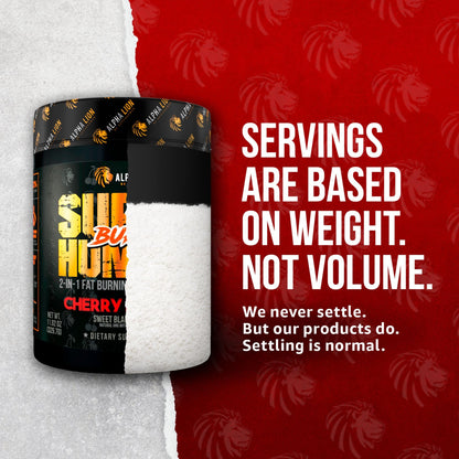 ALPHA LION Superhuman Burn – 2-in-1 Metabolism Booster Pre Workout & Thermogenic Fat Burner for Men | 21 Servings | Sweet Black Cherry
